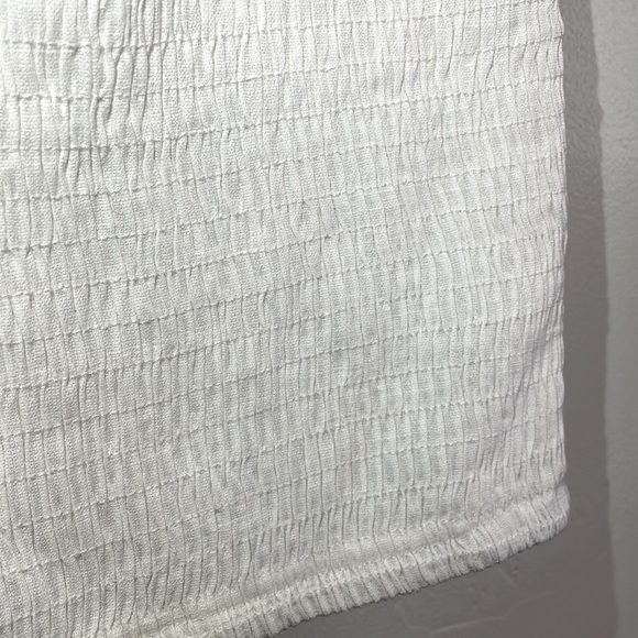 SHEIN White Tight Fit Mini Dress with Poofy Off-Shoulder Short Sleeves, size S - Picture 3 of 11